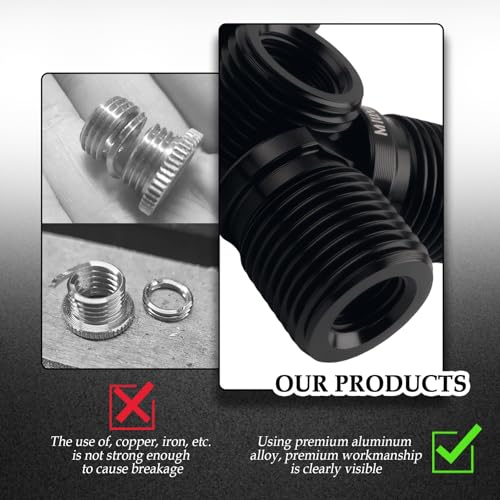5PCS Shift Knob Adapter,Aluminum Alloy Shifter Knobs Thread - Product Imagery