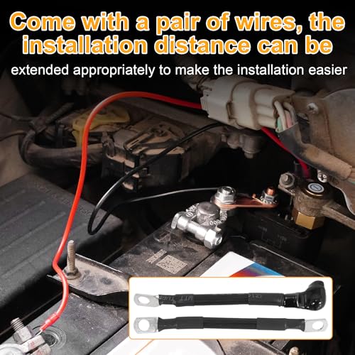 Top Post Remote Battery Disconnect Switch 12v, 250A Kill Switch - Product Imagery