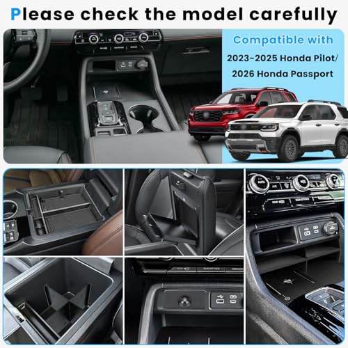 5PCS Center Console Organizer Compatible with 2023-2026 Honda - Product Imagery