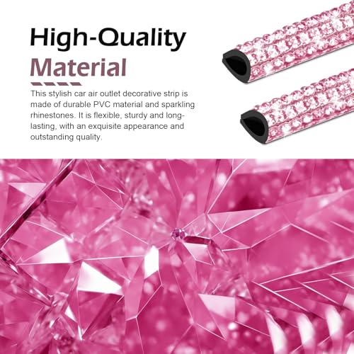 10PCS Bling Car Air Vent Trim, Universal Rhinestone Car Vent - Product Imagery