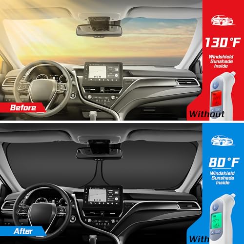 ARISMOTOR Windshield Sun Shade for Honda HRV HR-V 2023-2026 2027 - Product Imagery