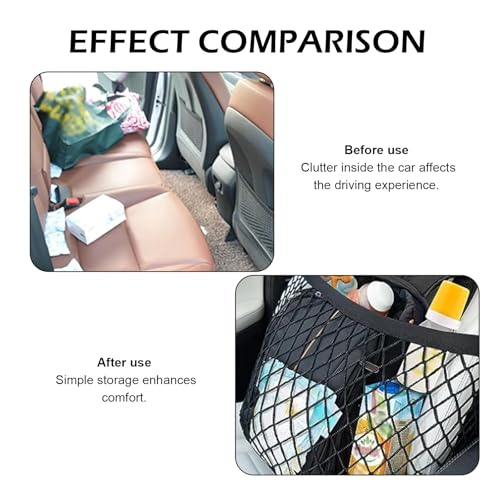 Car Seat Organizer Net, Versatile High Elastic Storage Net with - Product Imagery
