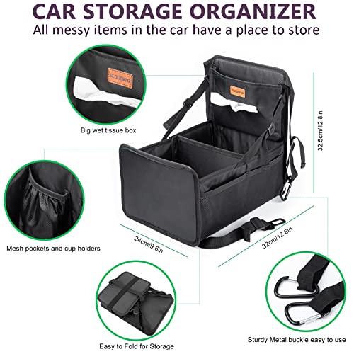 Kids Car Backseat Organizer Between Seats Easy Reach Storage - Product Imagery