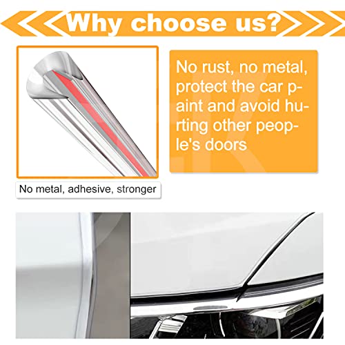 Eytool 5M Clear Door Edge Protectors, Rubber Edge Trim Seal - Product Imagery