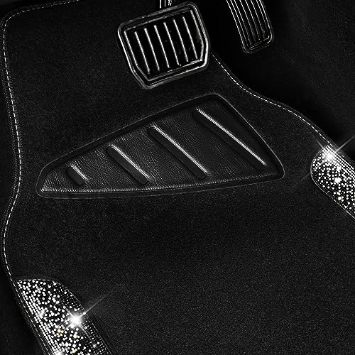 CAR PASS Bling Car Mats Shining Diamond Carpet Crystal - Product Imagery