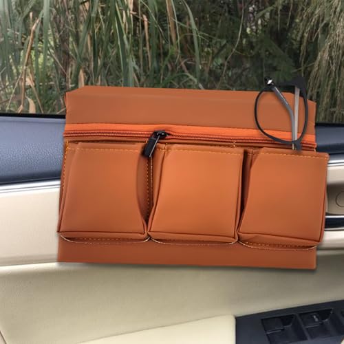 Mandark Leather Car Window Armrest Organizer with Multiple - Product Imagery