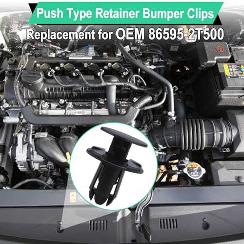 20 PCS Fender Liner Push-Type Retainer Clip Fastener, Car - Product Imagery