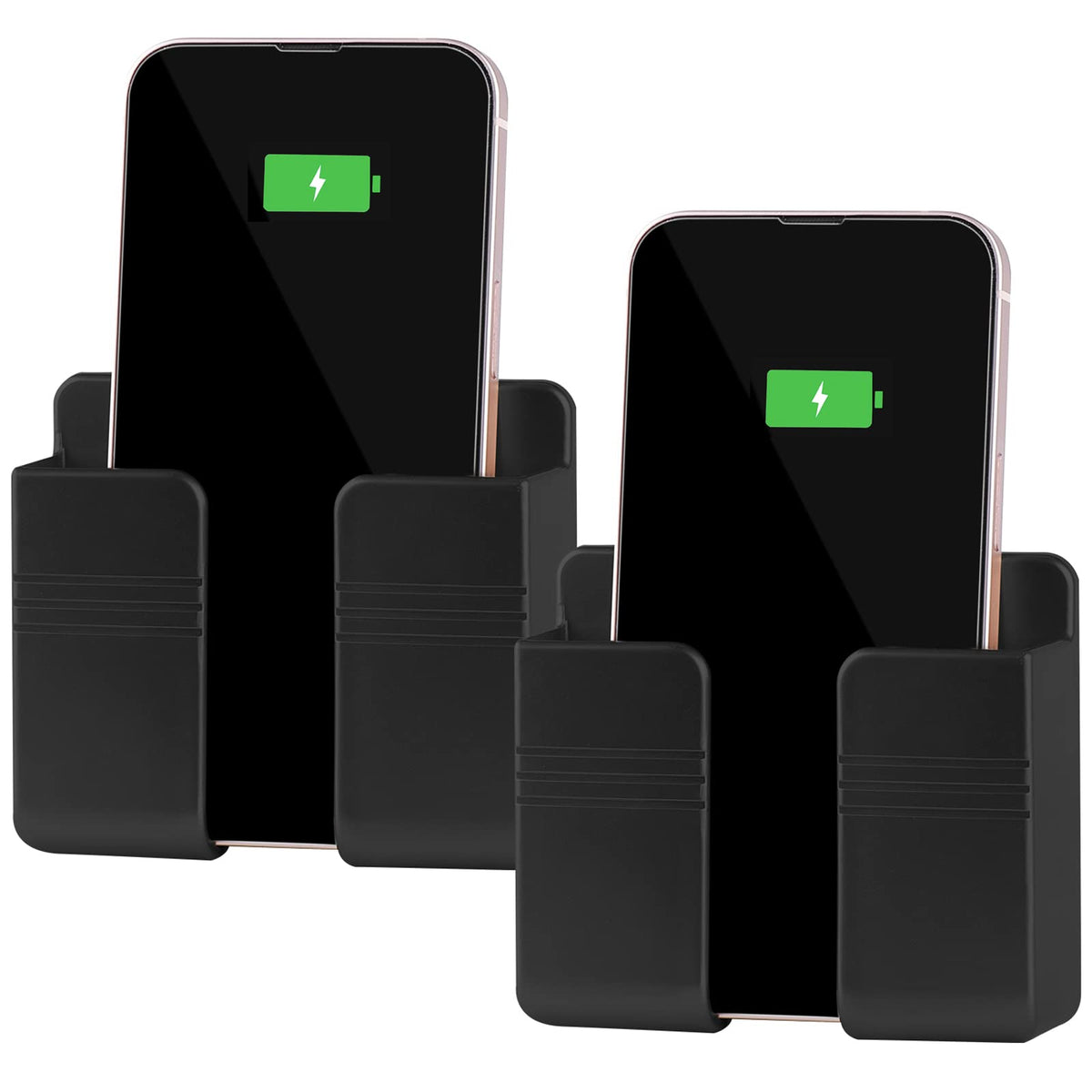 CEI&BPY 2Pcs Phone Holder Wall Mounted, Phone Stand with Self - Product Imagery