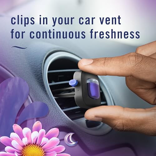 Febreze Car Air Freshener Vent Clip Gain Moonlight Breeze Scent, - Product Imagery