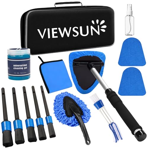Windshield Cleaner Tool, 14Pcs Car Interior Cleaning Kit, Car - Product Imagery