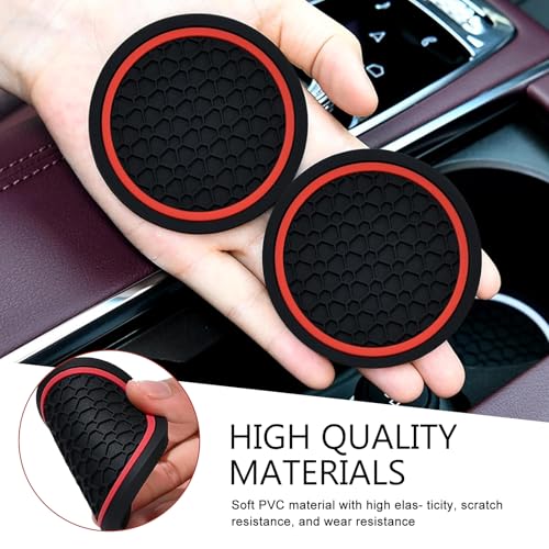 4PCS Car Cup Coasters, 2.75 Inch Cup Holder Coaster, Non-Slip - Product Imagery
