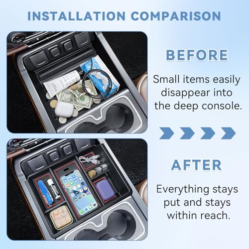 Center Console Organizer Tray for 2014-2018 Chevy Silverado/GMC - Product Imagery