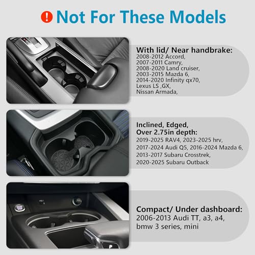 SEVEN SPARTA Car Cup Holder Expander for 32-40oz Large Bottles & - Product Imagery