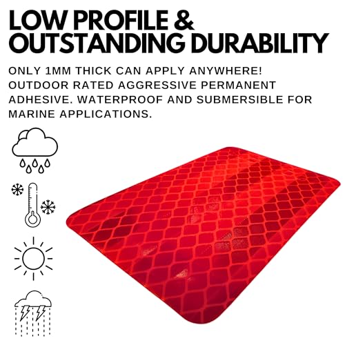 All Star Truck Parts Amber/Red 2x3 Rectangle High Visibility - Product Imagery