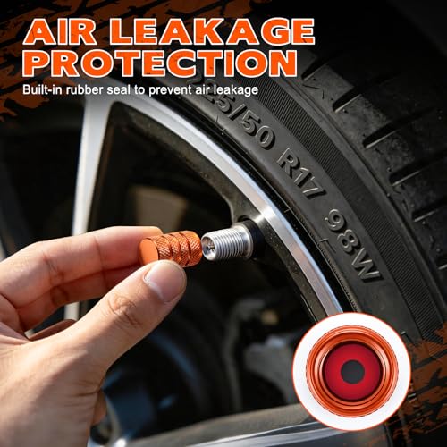 SINGARO 12PCS Tire Valve Stem Caps, Car Exterior Accessories, - Product Imagery