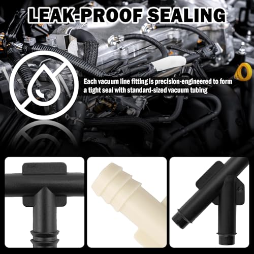 91PCS Car Vacuum Line Connectors Kit with 32 Types,1/8" 3/16" - Product Imagery