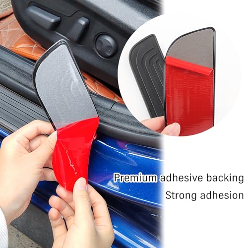 4PCS Car Door Sill Protector,Anti-Scratch Rubber Car Door - Product Imagery