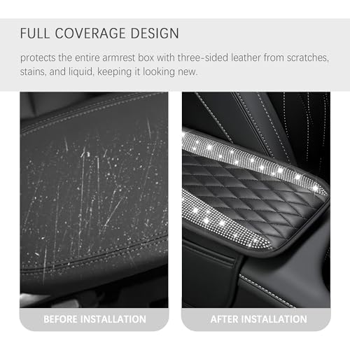 IHOTDER Bling Rhinestones Center Console Covers for - Product Imagery