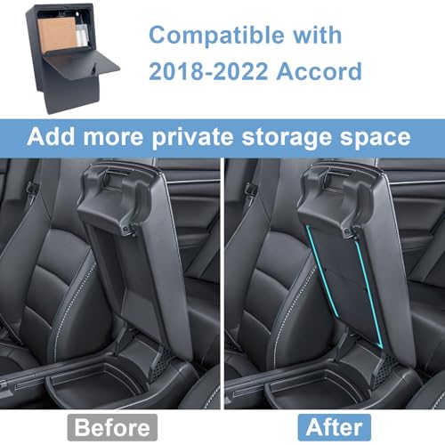 PIMCAR Center Console Hidden Organizer for Honda Accord 2018 - Product Imagery