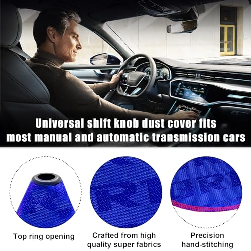 Car Shift Knob Dust Cover, Shift Boot Cover, Hyper Fabric - Product Imagery