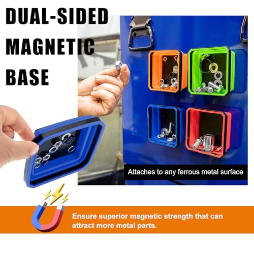 Yourkar Collapsible Magnetic Parts Tray, 4.5 Inch Foldable - Product Imagery
