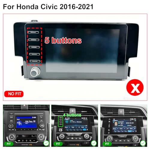 64G Upgrade Car Radio for Honda Civic 2016 2017 2018 2019 2020 - Product Imagery