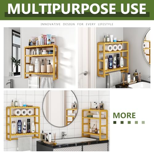 Galood Over The Toilet Storage Bathroom Shelves Wall Mounted - Product Imagery