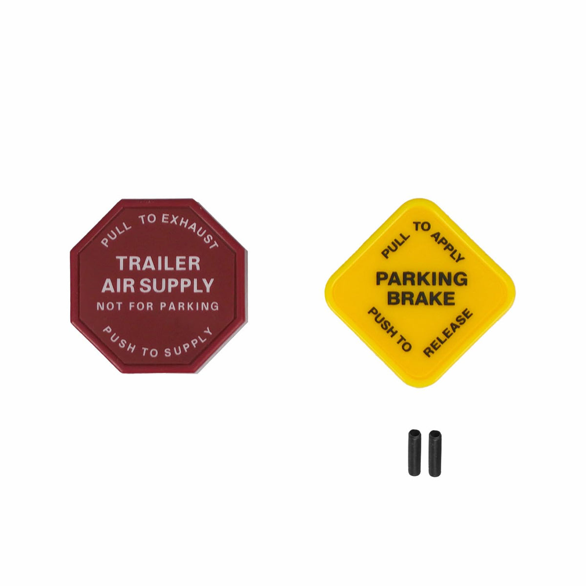 High Soar 248433 290655 Yellow Semi Truck Parking Brake Knobs - Product Imagery