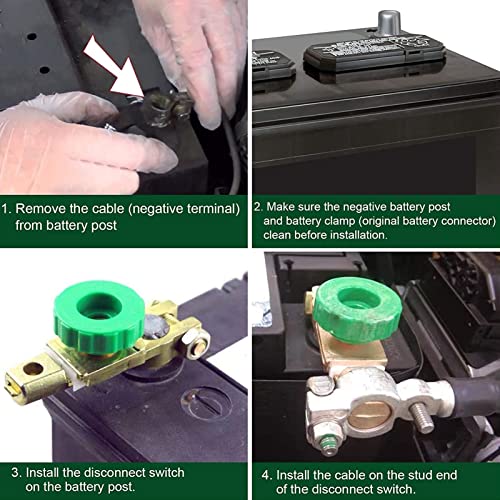 Switch Isolator , Brass Plated Zinc Alloy Knob Type Top Post - Product Imagery