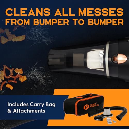 ThisWorx Handheld Car Vacuum, Portable Car Vacuum Cleaner with - Product Imagery