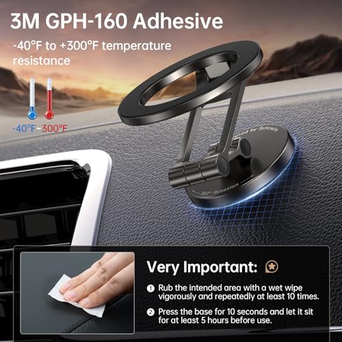Syncwire Fits MagSafe Car Mount Magnetic Phone Holder for Dash - Product Imagery