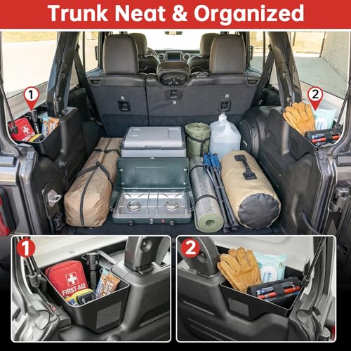 Wheel Well Storage Bin Fit for 2018-2023 Jeep Wrangler JL JLU - Product Imagery