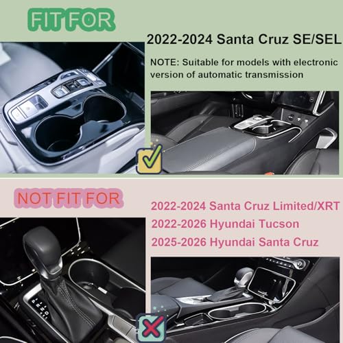 Upgraded Design Center Console Organizer Tray for Hyundai Santa - Product Imagery