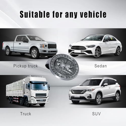 St Christopher Medal for Car, Saint Christopher Medal for Car - Product Imagery