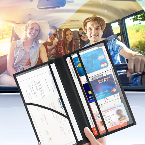 UYYE Magnetic Car Registration & Insurance Card Holder - Car - Product Imagery