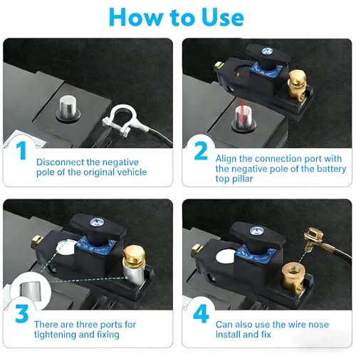 Heavy Duty Battery Disconnect Switch - 12V-48V Master Kill - Product Imagery
