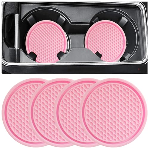 ZSDY Car Cup Coaster, 4PCS Universal Auto Non-Slip Cup Holder - Product Imagery