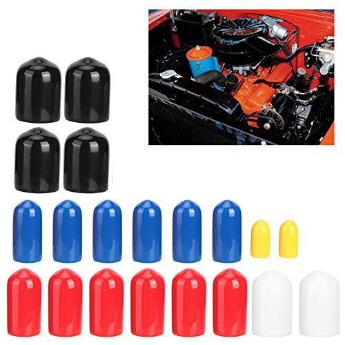 Color Vacuum Caps Plug Kit, 20 Pcs PVC Assorted Vacuum Plugs - Product Imagery