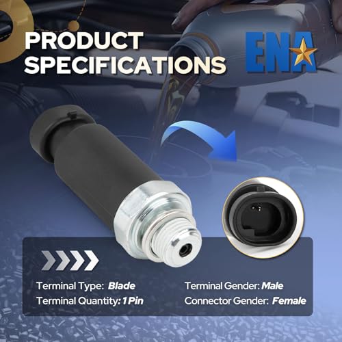 ENA Oil Pressure Sensor Switch Compatible with Chevrolet GMC - Product Imagery