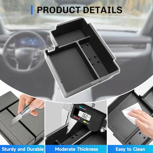 SXCY for 2025 2026 2027 Ford Explorer Center Console Organizer - Product Imagery