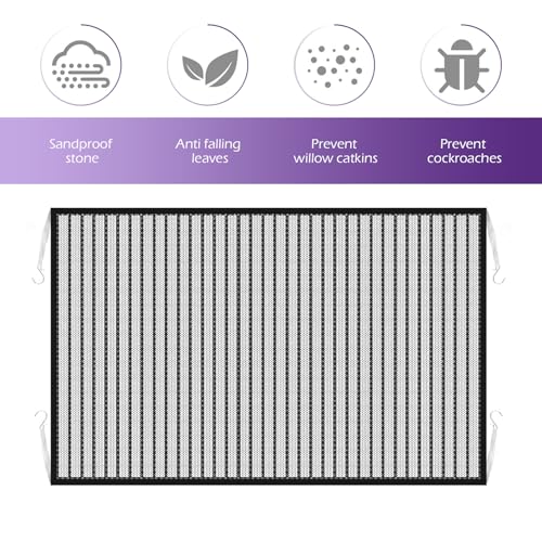 2 PCS Car Grille Protection Net, High-density Dustproof Front - Product Imagery