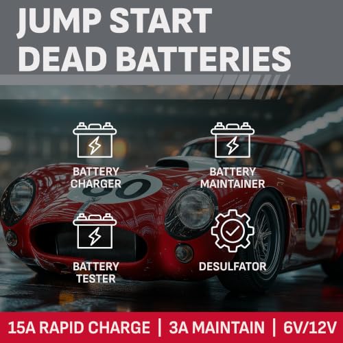Schumacher Electric Car Battery Charger 12V/6V - Trickle - Product Imagery