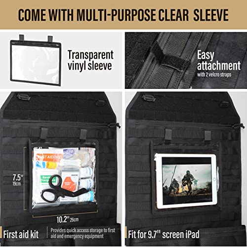 WYNEX Molle Seat Back Car Organizer Fit Most Car F150 Jeeps - Product Imagery