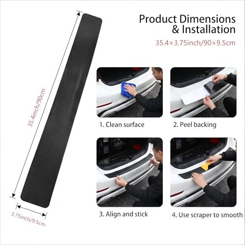 Car Rear Bumper Protector, Anti-Scratch Rear Bumper Protector - Product Imagery