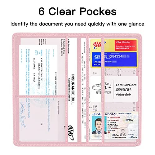 Valardoh Premium Car Registration and Insurance Card Holder, Car - Product Imagery