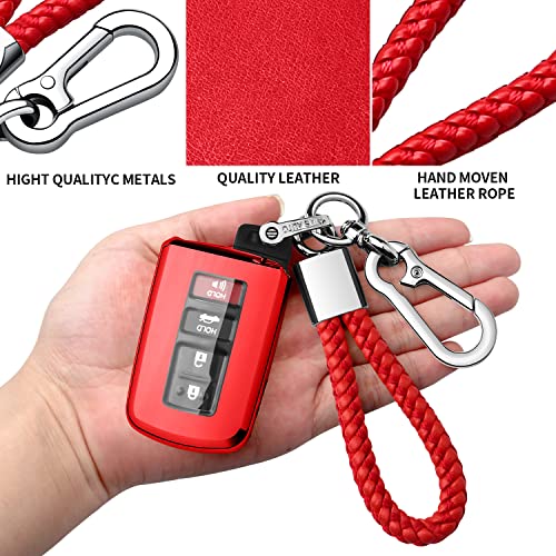 Compatible with Toyota Key Fob Cover with Keychain,Premium Soft - Product Imagery