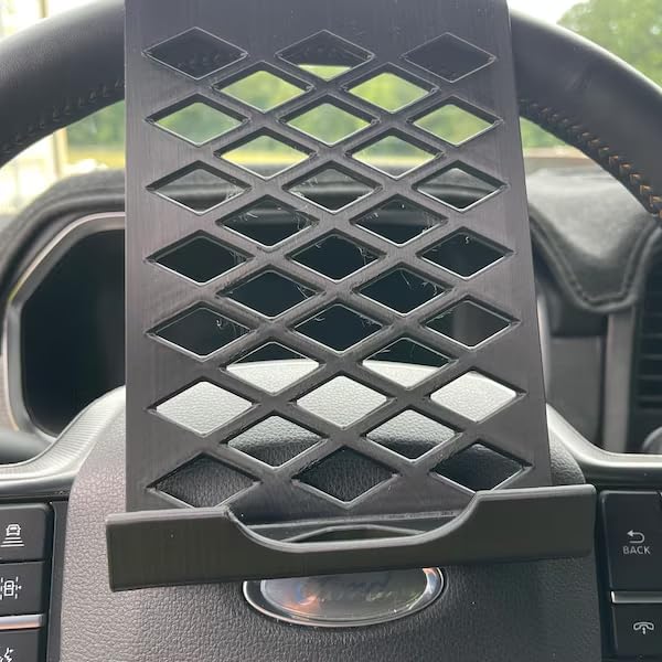 Universal Car Tablet Mount for iPad, Steering Wheel Holder, 7-13 - Product Imagery