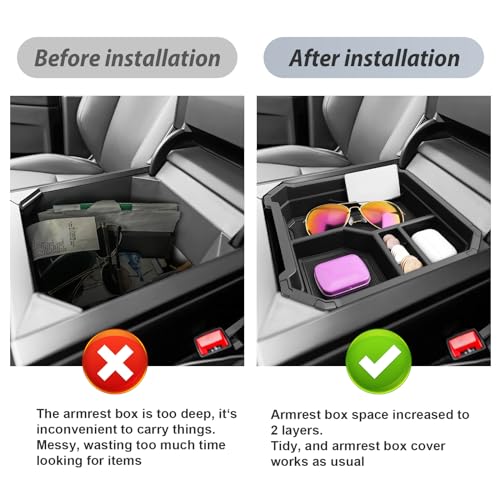 SKTU 2-Pack for 2024 2025 2026 Tesla Cybertruck Center Console - Product Imagery