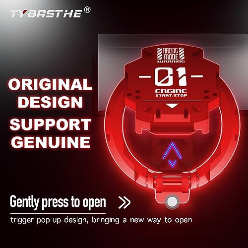 𝙊𝙧𝙞𝙜𝙞𝙣𝙖𝙡 | Push Start Button Cover, Metal Mecha Car - Product Imagery