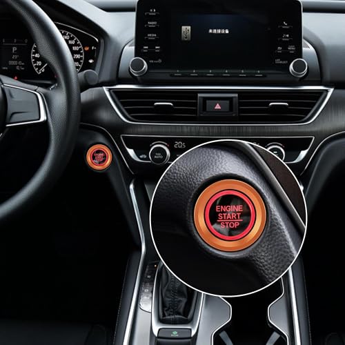 TOMALL Aluminum Engine Start Stop Push Button Cover Trim - Product Imagery